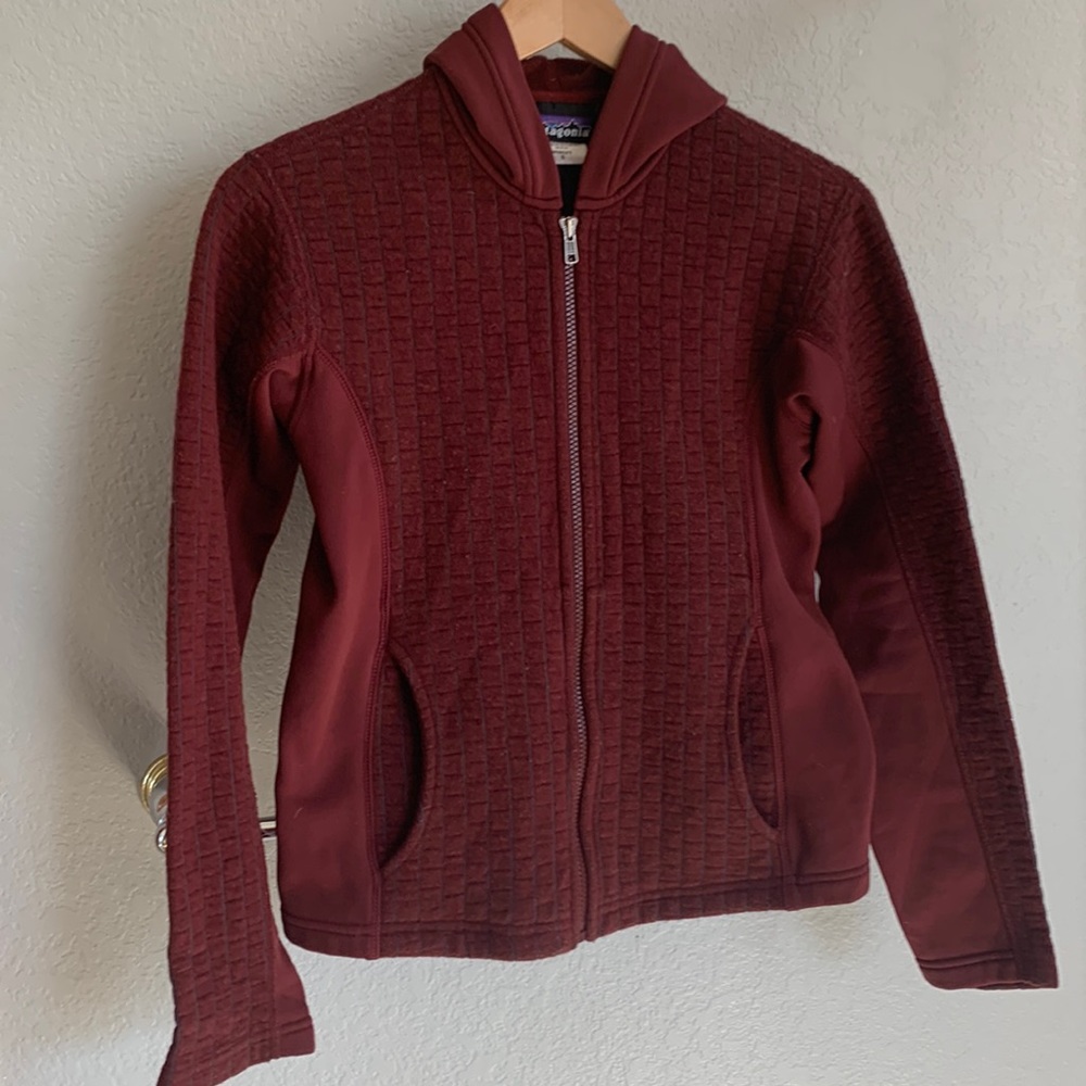 Maroon and Gray Patagonia Jacket